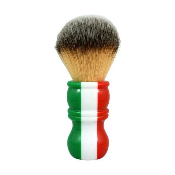 RazoRock Italian Barber Three Color Plissoft Synthetic Shaving Brush - 24mm