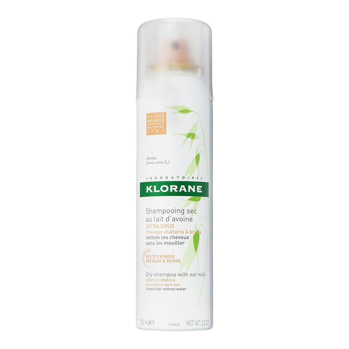 Klorane Dry Shampoo with Oat Milk, Natural Tint, 3.2 Oz