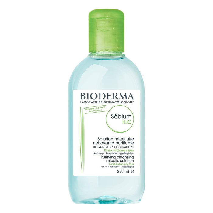 Bioderma Sebium H2O Cleansing Solution for Oily or Combination Skin 250 Ml