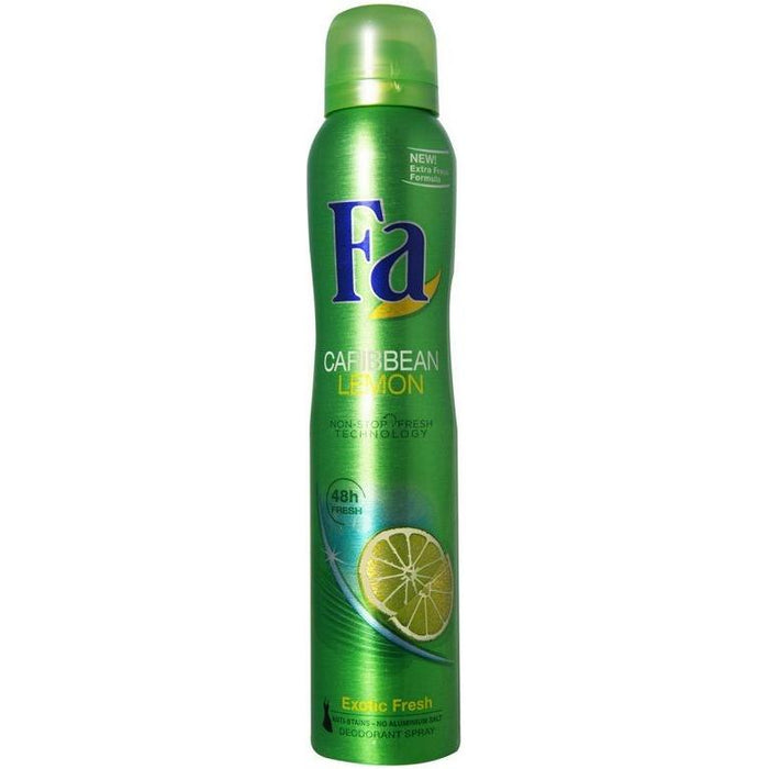 Krav Når som helst ude af drift Fa Deodorant Spray Caribbean Lemon 6.75 Oz — Pasteur Shaving