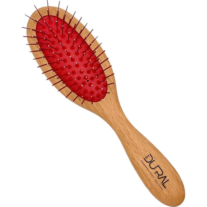 Dural Hair Brush Beech Wood Oiled Steel pins without ball tips