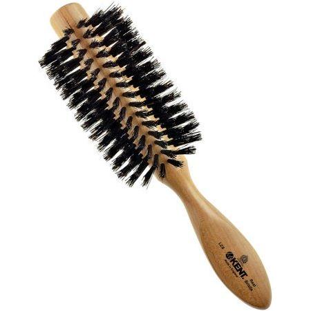 Kent LC8 Half Radial Cherry Wood Black Bristle Hair brush