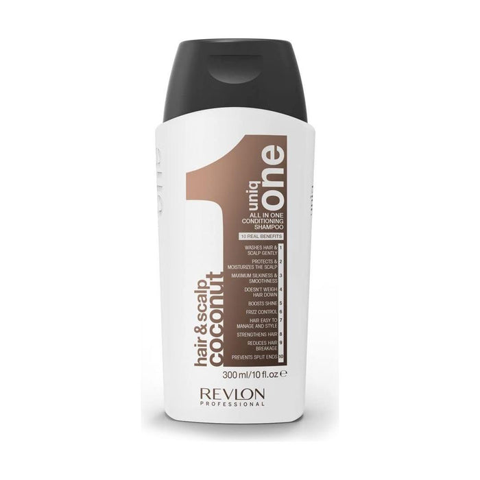 Lade være med lægemidlet Republik Revlon Uniq One Conditioning Shampoo Coconut 10.1 Oz — Pasteur Shaving