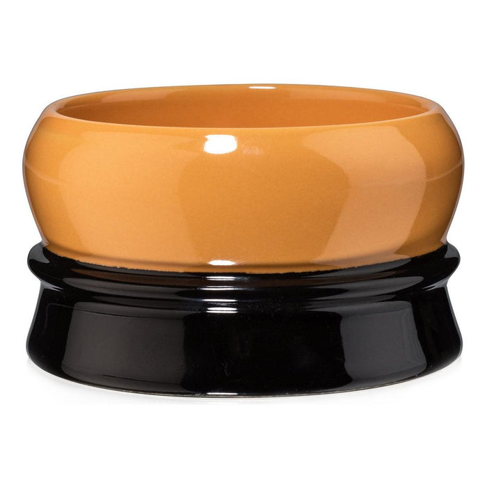 Fine Accoutrements Orange & Black Shave Soap Bowl.