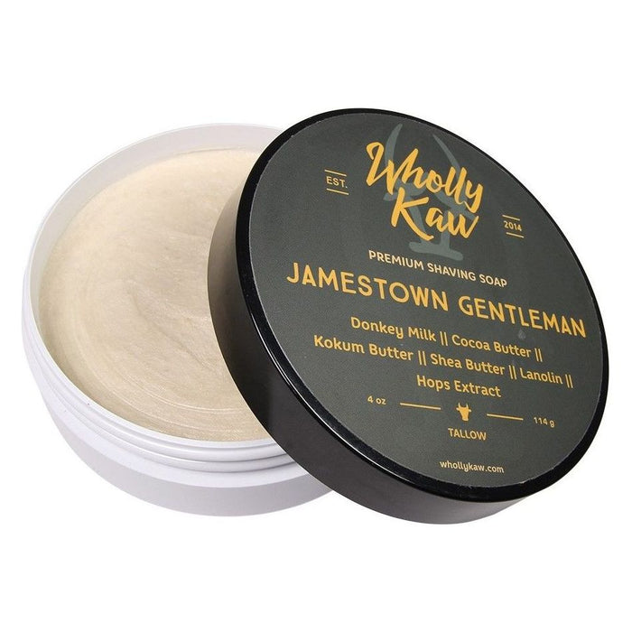 Wholly Kaw Jamestown Gentleman Tallow Shaving Soap 4 Oz